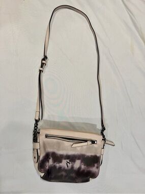 Vera Bradley Cream and Purple Tie-Dye Crossbody Bag